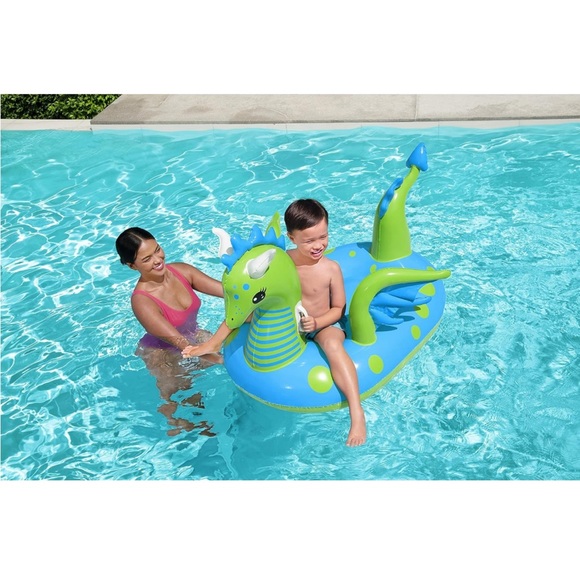 Bestway H2OGO! Fantasy Dragon Kids Ride-On Pool Float - Picture 5 of 8